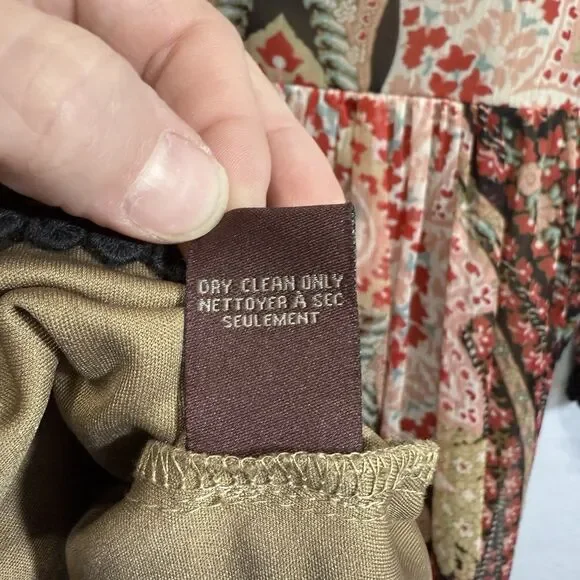 Anthropologie Ranna Gill Joss Kimono Dress Mini Paisley Boho Festival Size 4 - Picture 12 of 14